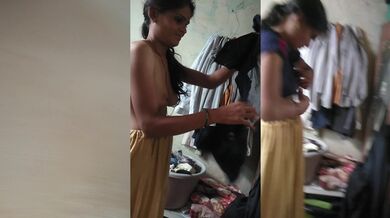 Village aunty boob pressing with devar