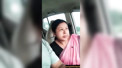 Offce aunty desi car blowjob video
